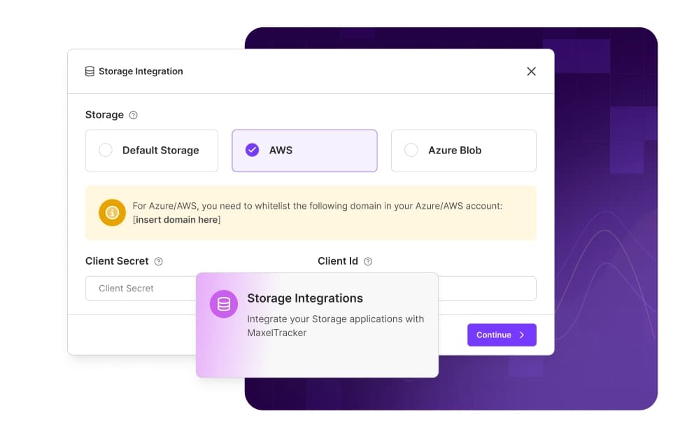 Custom storage